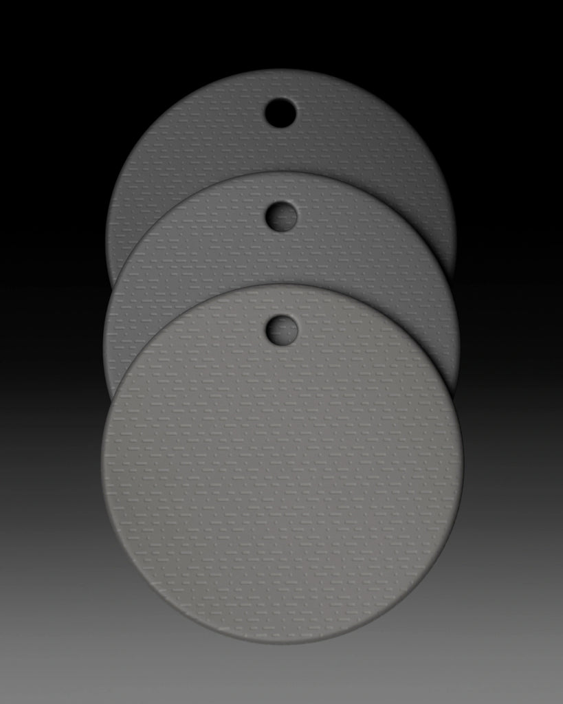Dash Dot Tactile Debossed Plastic PBR Texture - Example Scene Visualization | Superellipse