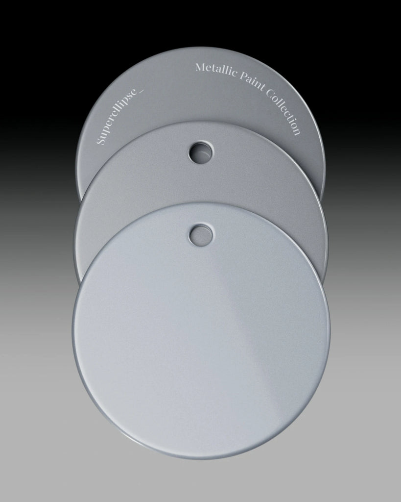 Hallmark Grey Metallic Gloss Paint PBR Texture - Example Scene Visualization | Superellipse