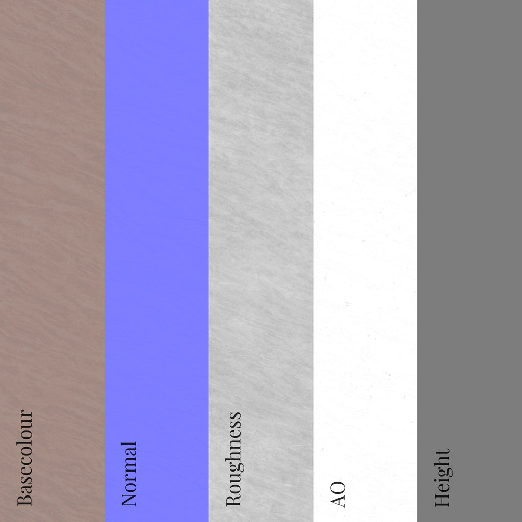 Orchal Red Sandstone Honed PBR Texture - Example Scene Visualization | Superellipse