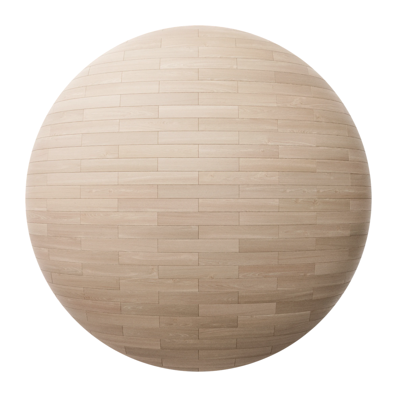 Beech Brick Bond Parquet Wood Floor PBR Texture - Sphere Swatch Preview | Superellipse