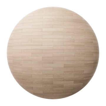 Beech Brick Bond Parquet Wood Floor PBR Texture - Sphere Swatch Preview | Superellipse