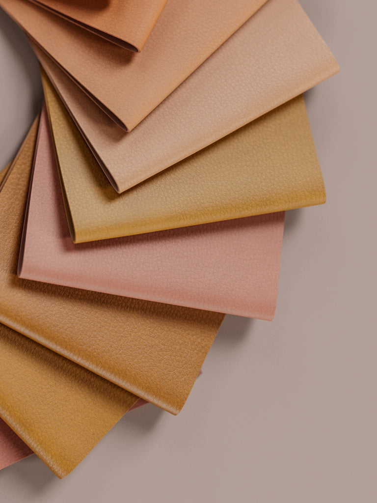 Mycelium Leather Large Grain Brandy PBR Texture - Example Scene Visualization | Superellipse