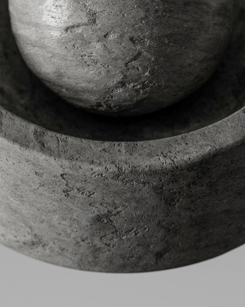 Portugal Grey Unfinished Limestone PBR Texture - Example Scene Visualization | Superellipse
