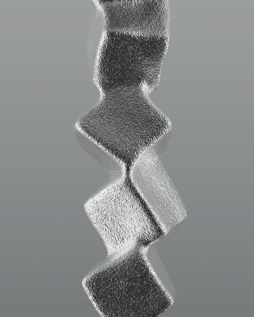 Sand Cast Aluminium Metal PBR Texture - Example Scene Visualization | Superellipse