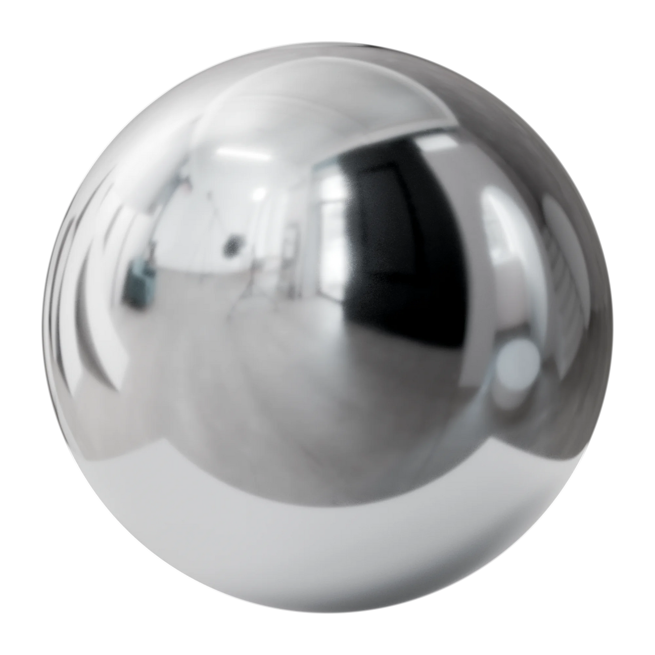 Polished Aluminium Metal PBR Texture - Sphere Swatch Preview | Superellipse