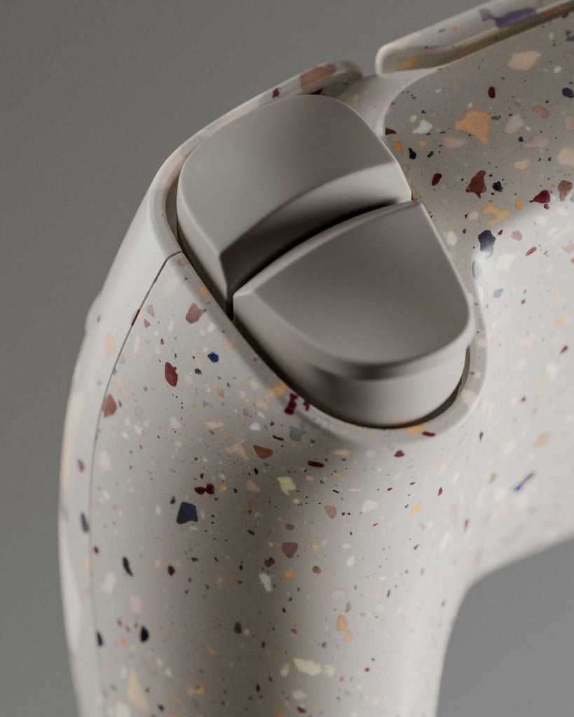 Warm Beige Terrazzo Plastic PBR Texture - Example Scene Visualization | Superellipse