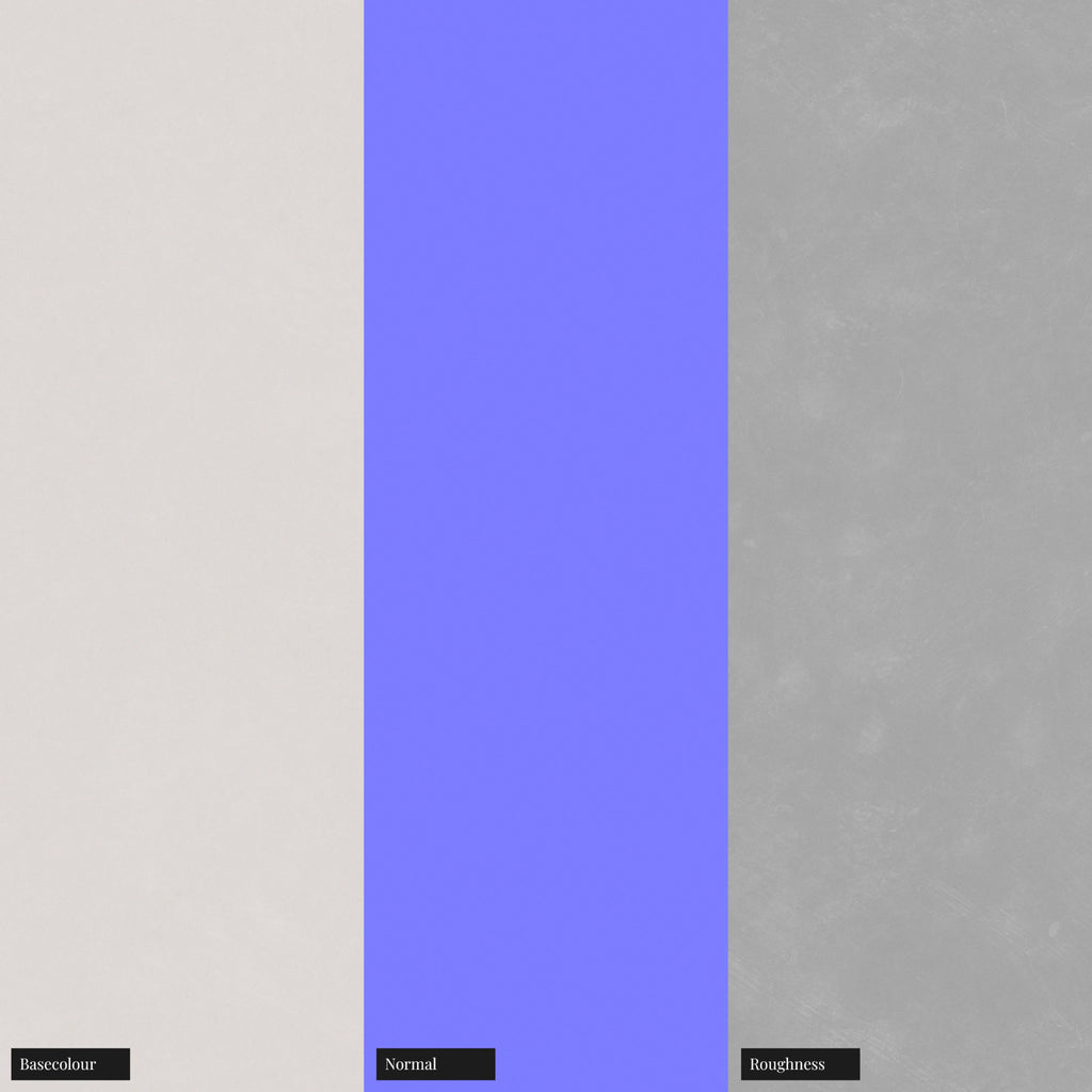 Off White Matte Finish Plastic PBR Texture - Example Scene Visualization | Superellipse