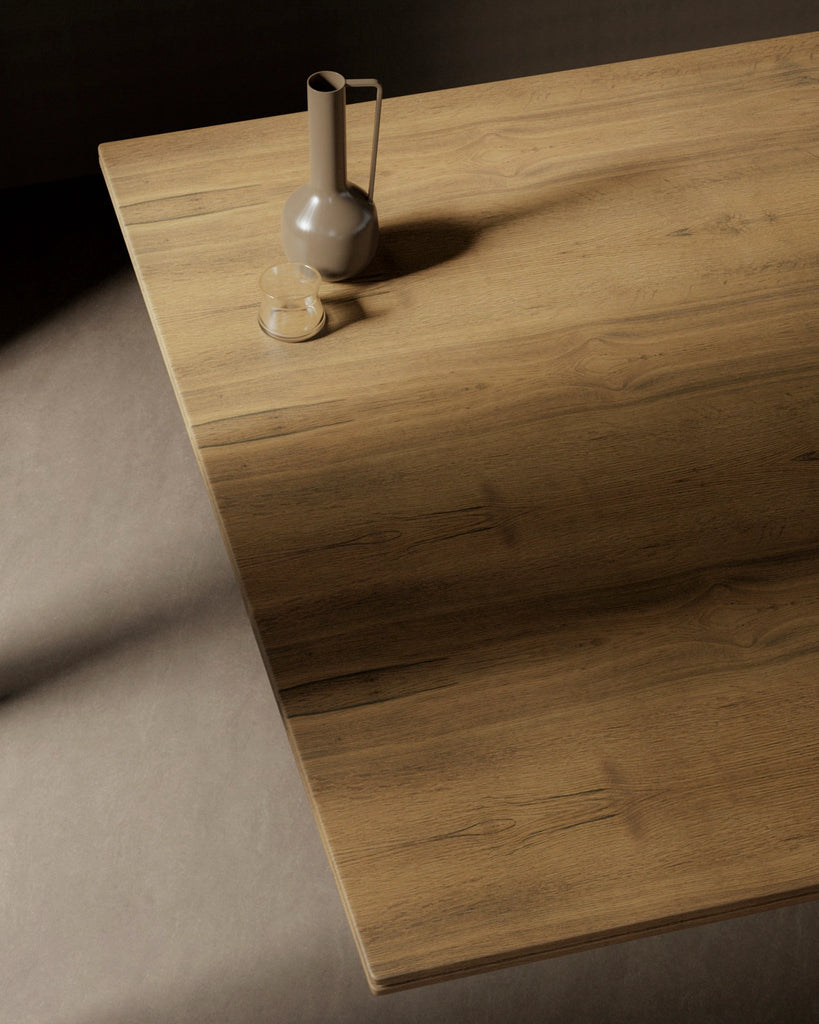 Rustic Book Matched Oak Wood PBR Texture - Example Scene Visualization | Superellipse