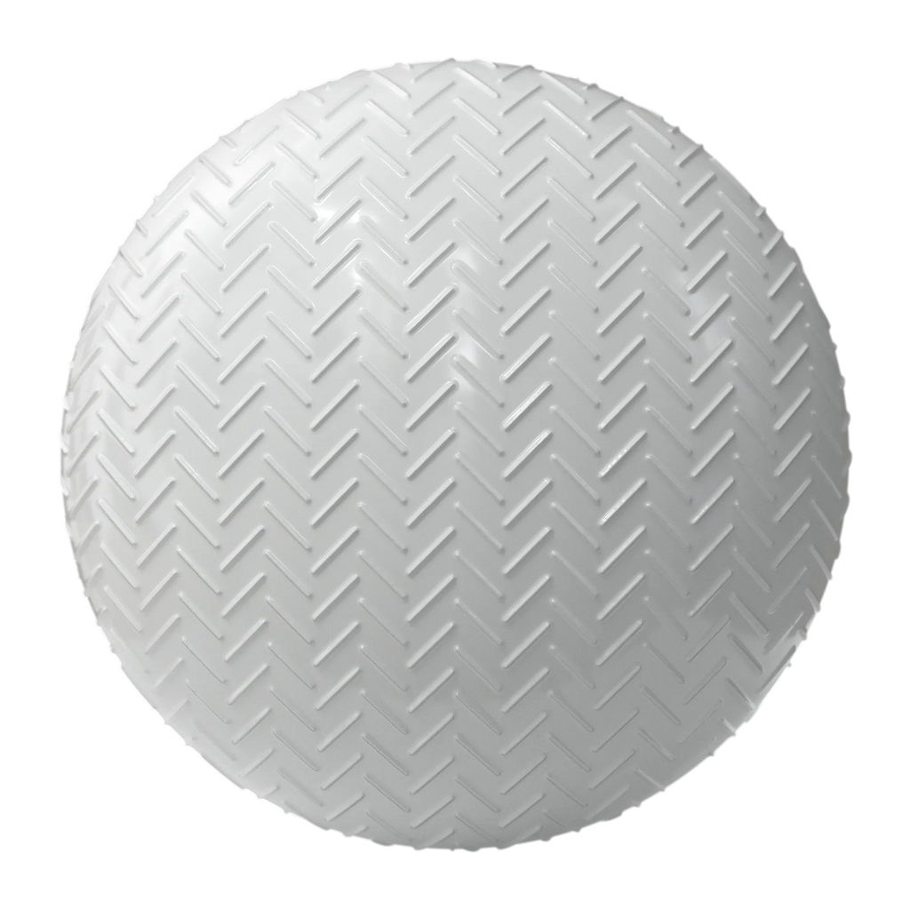 Tactile Diagonal Embossed Gloss Plastic PBR Texture - Sphere Swatch Preview | Superellipse