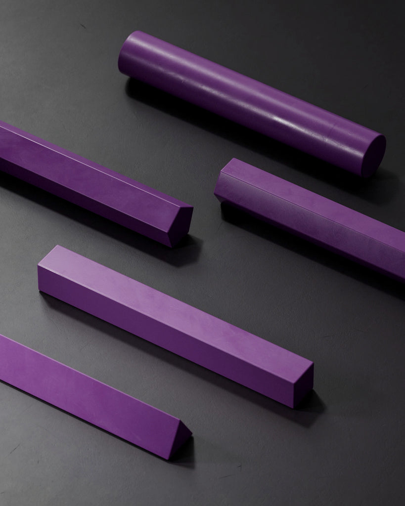 Aubergine Purple Smudged Plastic PBR Texture - Example Scene Visualization | Superellipse