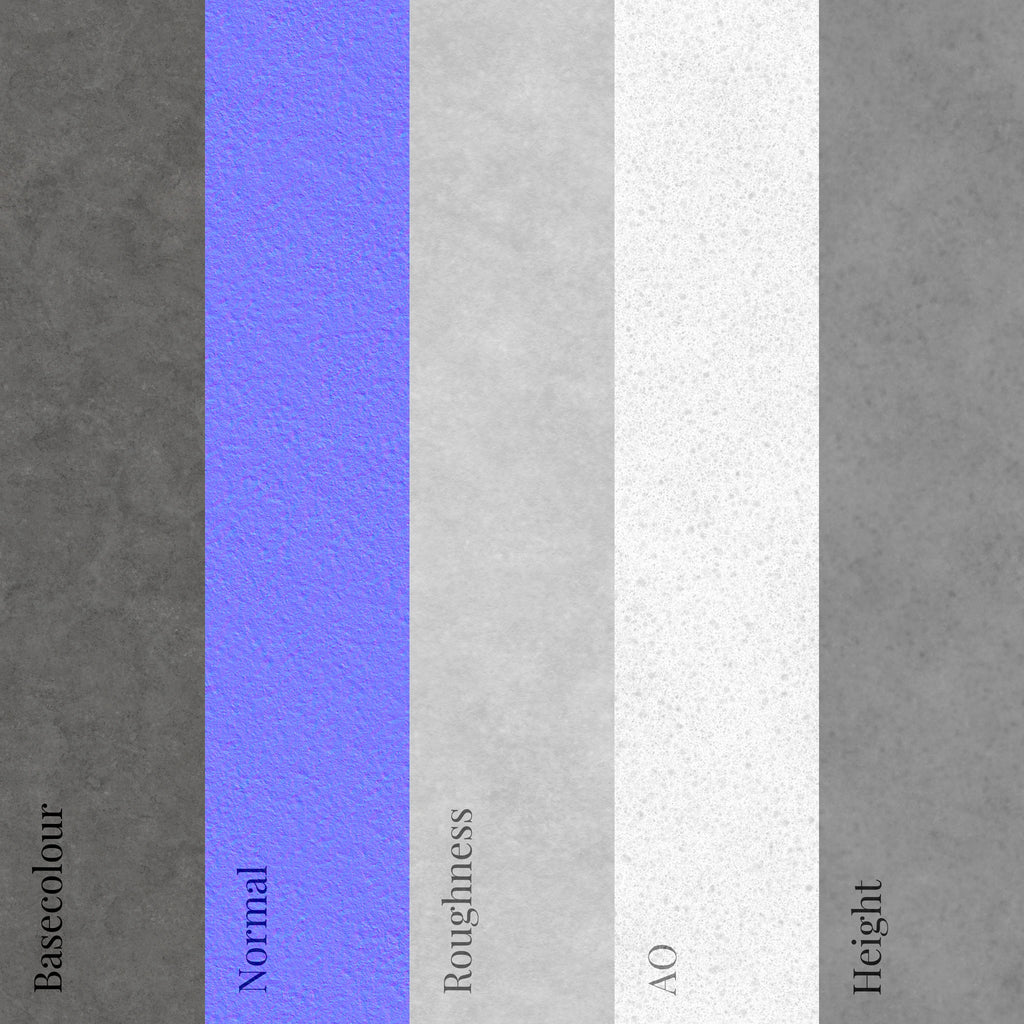 Portugal Grey Bush Hammered Limestone PBR Texture - Example Scene Visualization | Superellipse