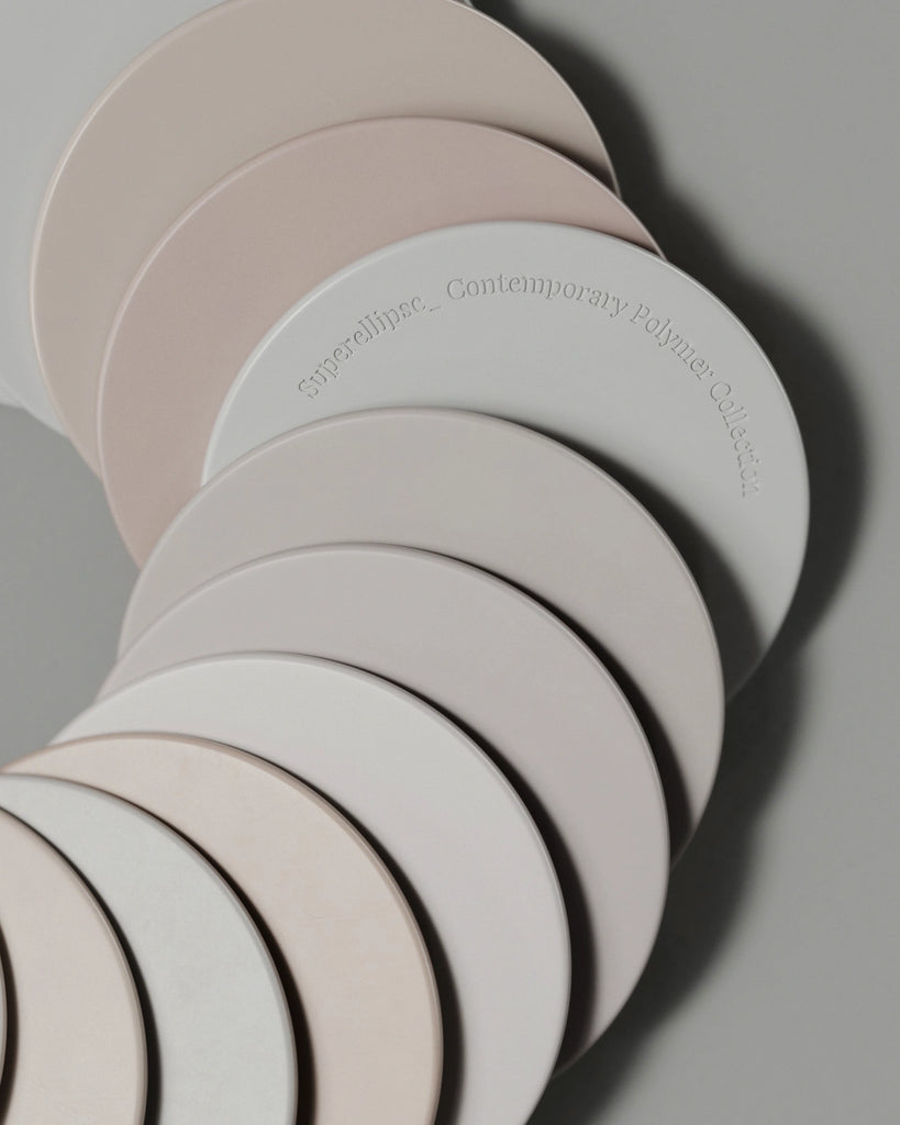 Off White Lightly Worn Plastic PBR Texture - Example Scene Visualization | Superellipse