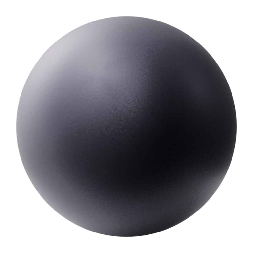 Muted Violet Metallic Satin Paint PBR Texture - Sphere Swatch Preview | Superellipse