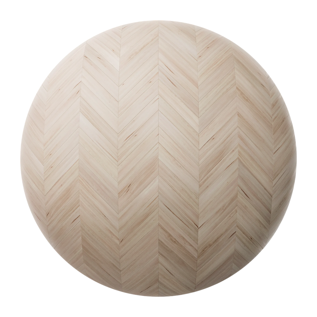 Douglas Fir Chevron Parquet Wood Floor PBR Texture - Sphere Swatch Preview | Superellipse