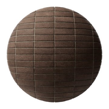 Long Grooved Belden Brick Stack Bond PBR Texture - Sphere Swatch Preview | Superellipse