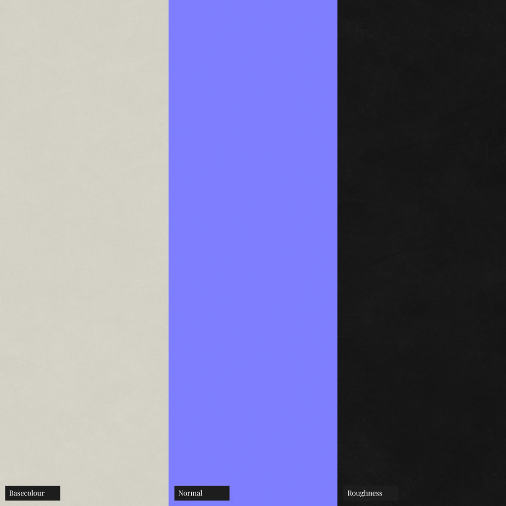 Off White High Gloss Finish Plastic PBR Texture - Example Scene Visualization | Superellipse