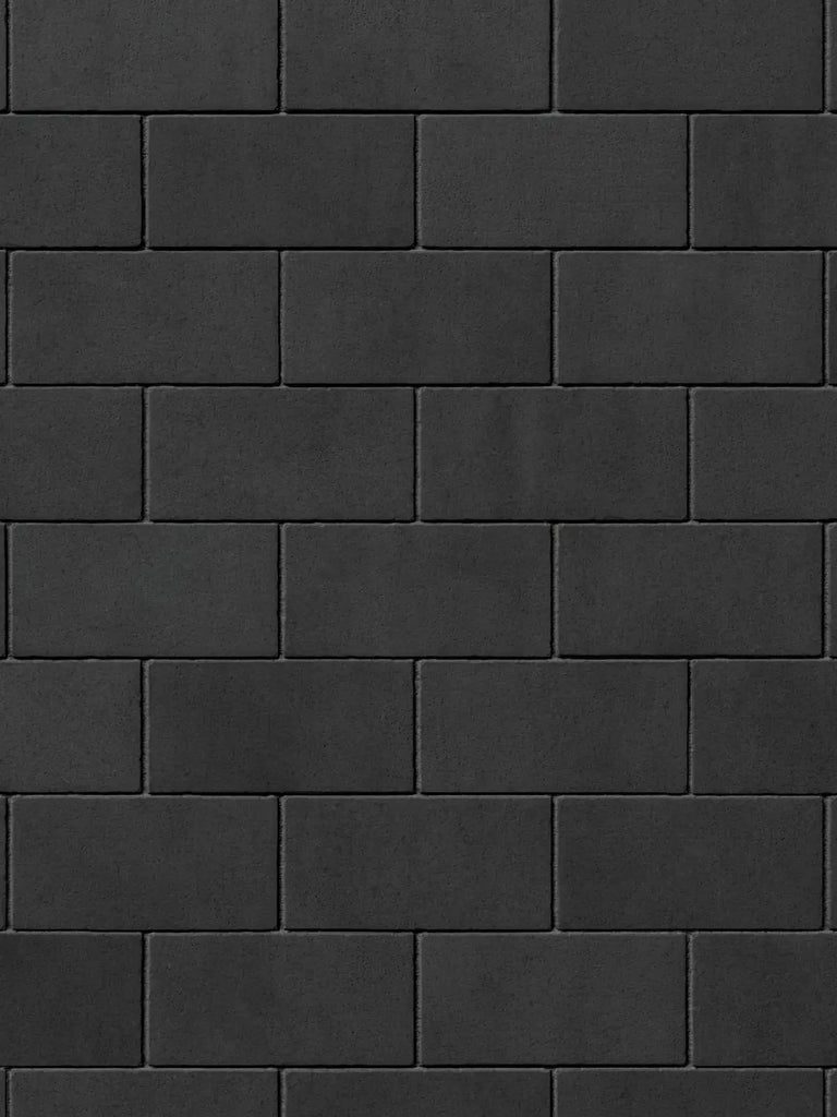 Concrete Dark Matte Block Running Bond PBR Texture - Example Scene Visualization | Superellipse