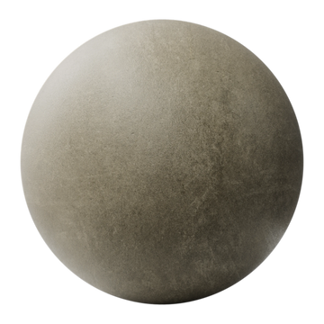 Moss Green Pigmented Concrete PBR Texture - Sphere Swatch Preview | Superellipse
