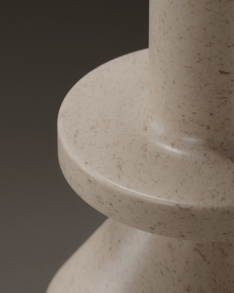 Sawdust Bio Composite Beige Recycled Plastic PBR Texture - Example Scene Visualization | Superellipse