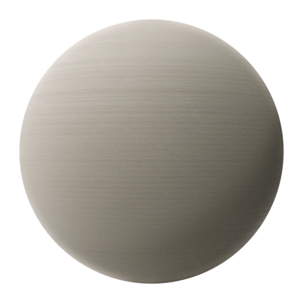 3D Printed Plastic Matte 0 2mm PBR Texture - Sphere Swatch Preview | Superellipse