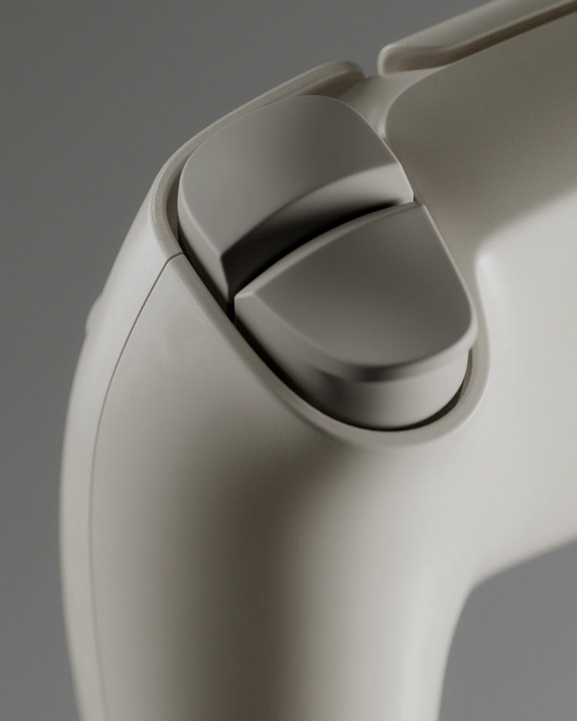 Dove Grey Smudged Plastic PBR Texture - Example Scene Visualization | Superellipse