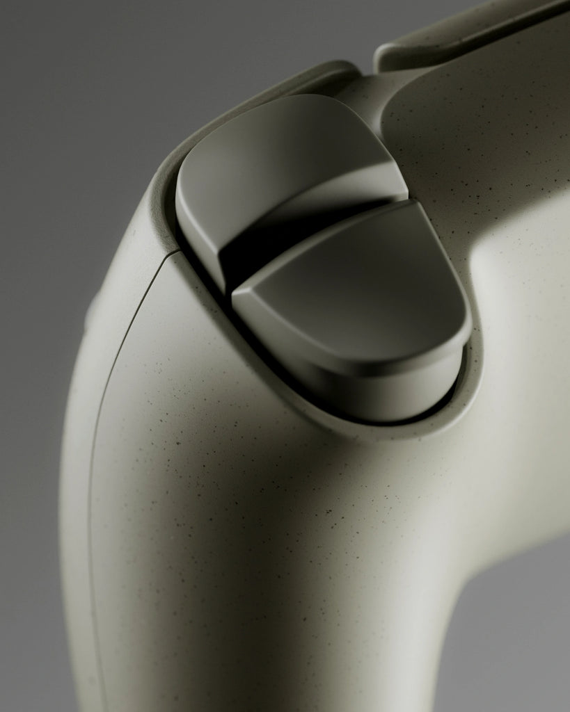 Speckled Olive Green Plastic PBR Texture - Example Scene Visualization | Superellipse