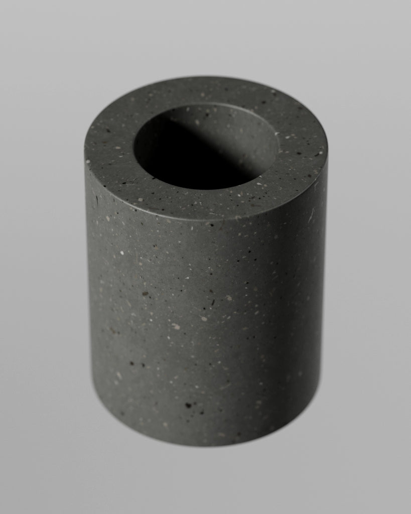 Dark Grey Ceramic Terrazzo PBR Texture - Example Scene Visualization | Superellipse