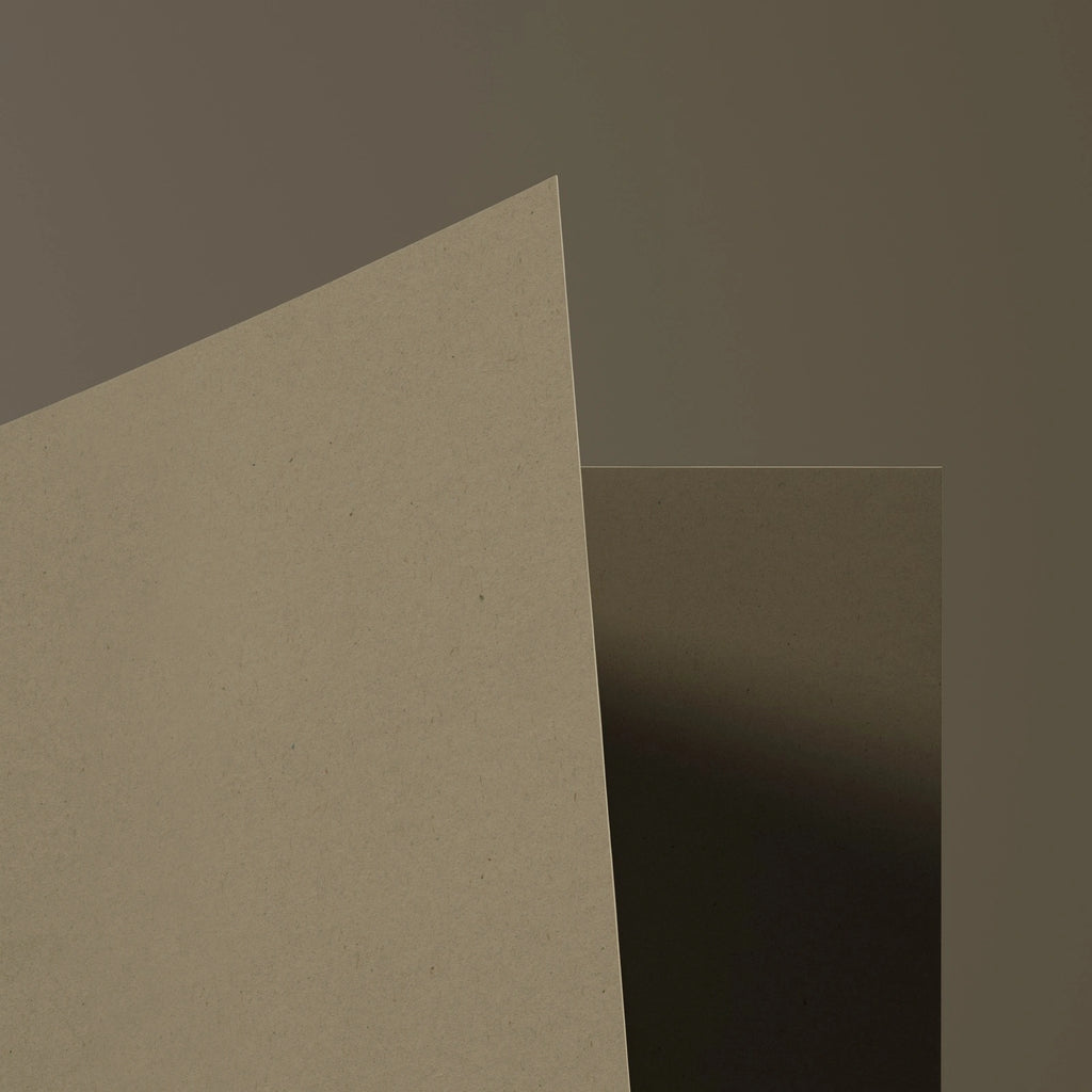 Kraft Olive Green Fiberboard Card PBR Texture - Example Scene Visualization | Superellipse