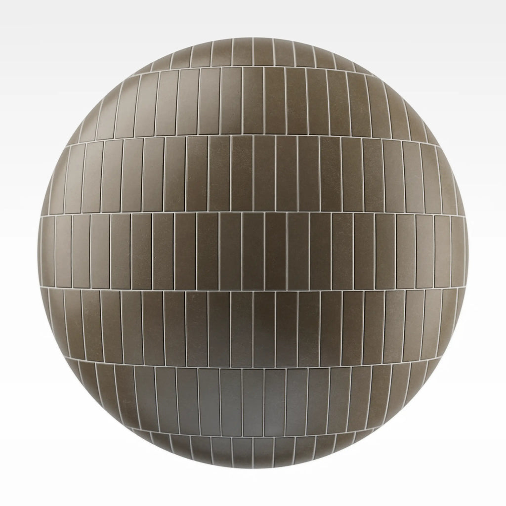 Offset Matte Martini Olive Tile PBR Texture - Sphere Swatch Preview | Superellipse