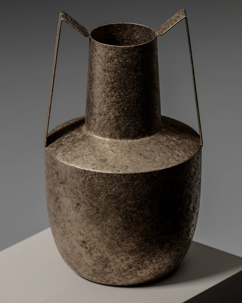 Worn Aged Bronze Metal PBR Texture - Example Scene Visualization | Superellipse