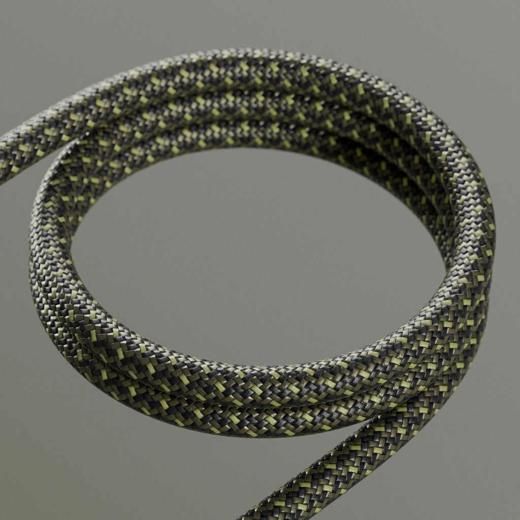 Tactile Olive Volt Braided Cord PBR Texture - Example Scene Visualization | Superellipse