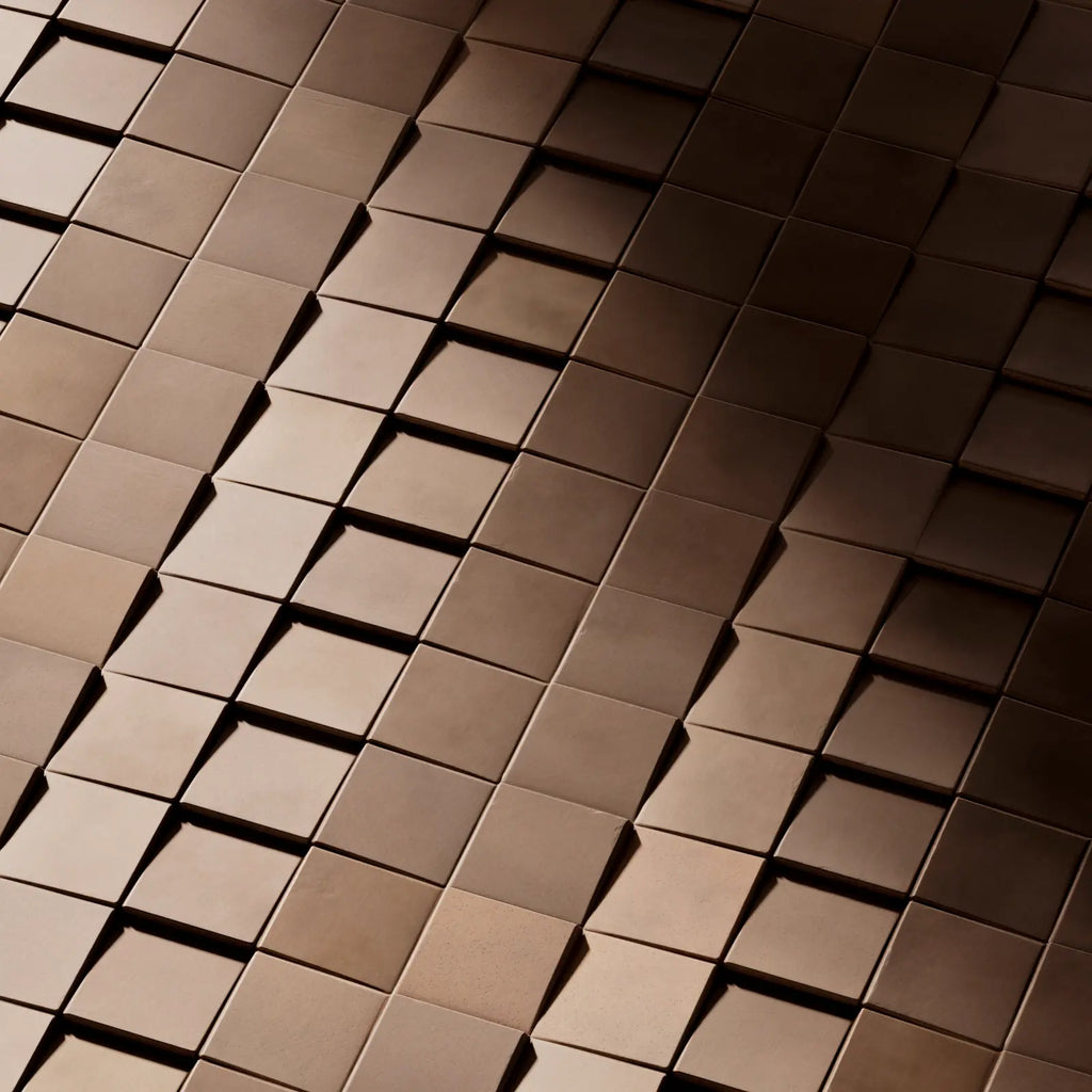 Oxidised Copper 3D Metal Panel PBR Texture - Example Scene Visualization | Superellipse