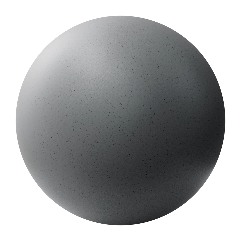 Dark Speckled Light Grey Plastic PBR Texture - Sphere Swatch Preview | Superellipse