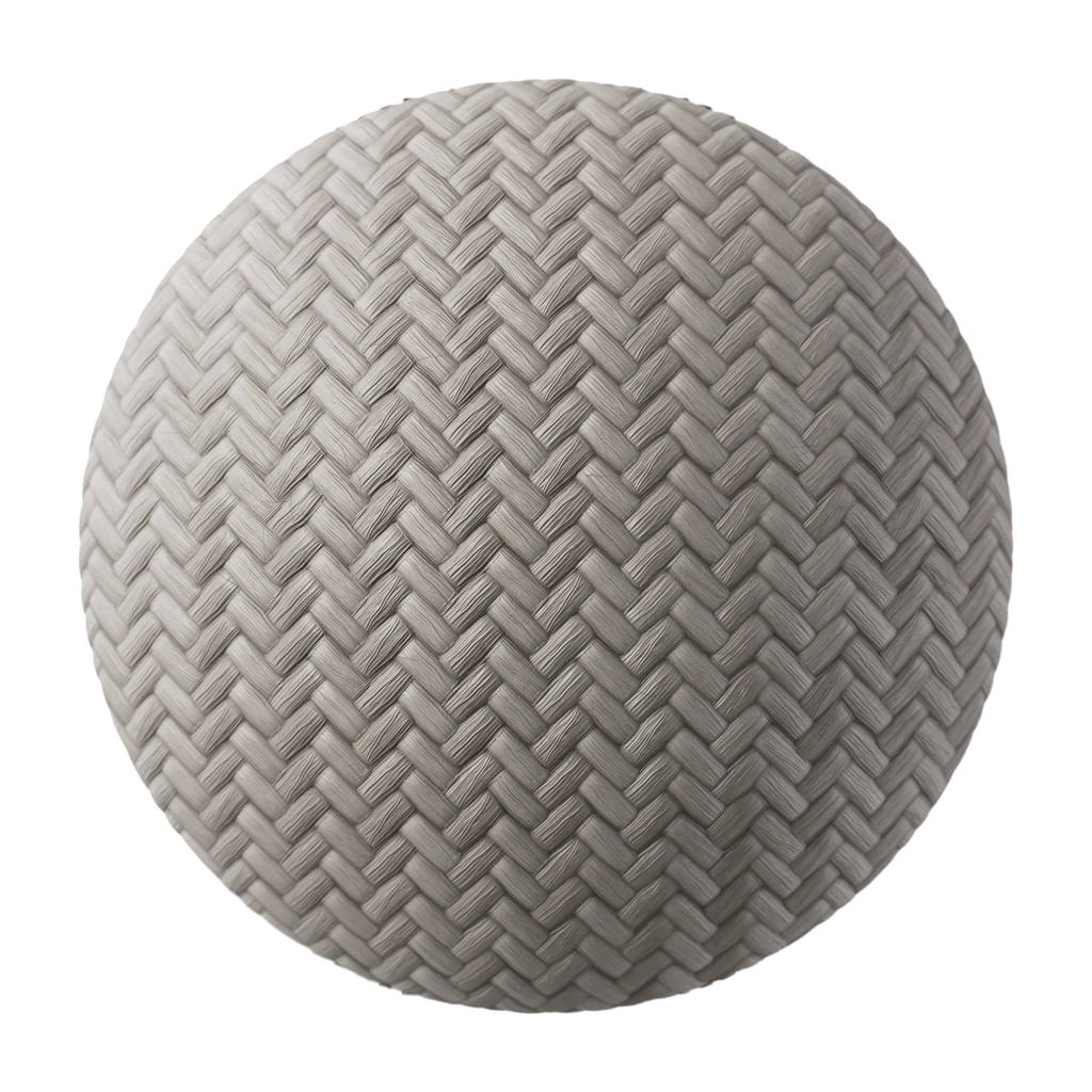 Light Beige Nylon Fine Woven Cord PBR Texture - Sphere Swatch Preview | Superellipse