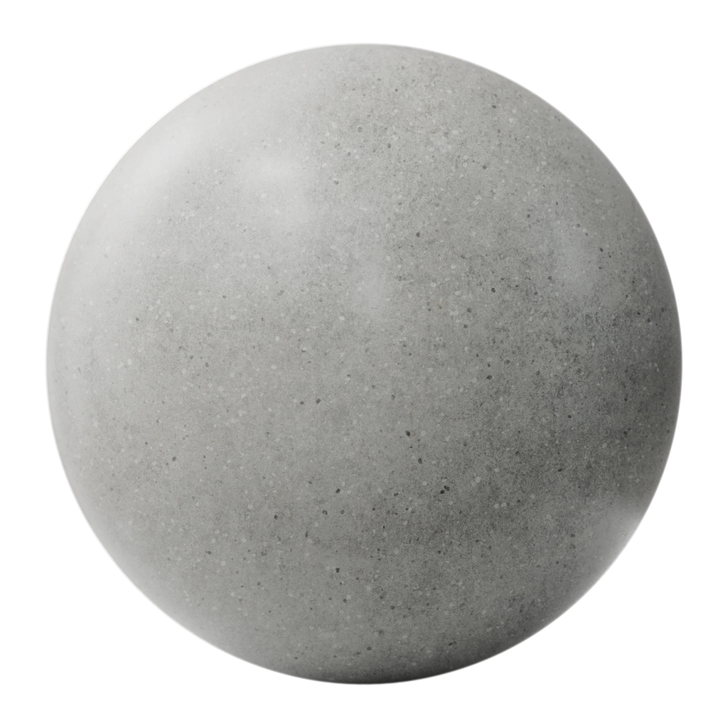 Exposed Aggregate Polished Concrete PBR Texture - Sphere Swatch Preview | Superellipse