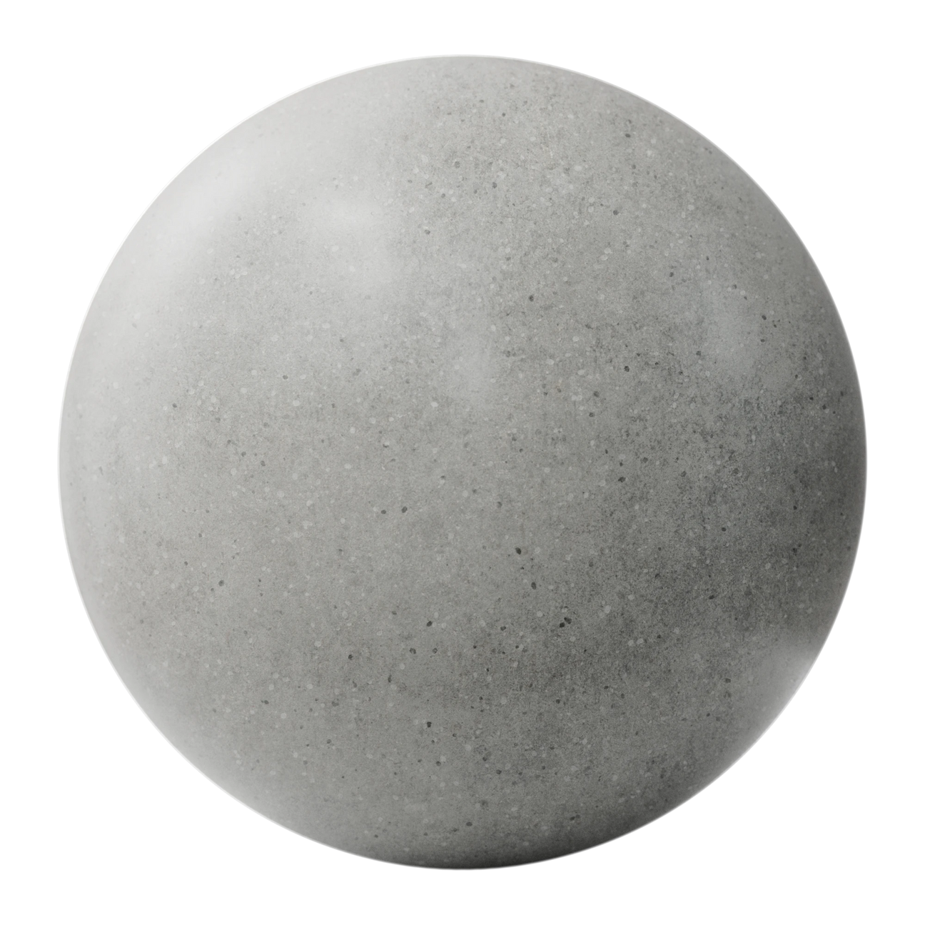 Exposed Aggregate Polished Concrete PBR Texture - Sphere Swatch Preview | Superellipse