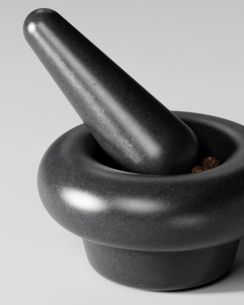 Basalt Stone Polished PBR Texture - Example Scene Visualization | Superellipse