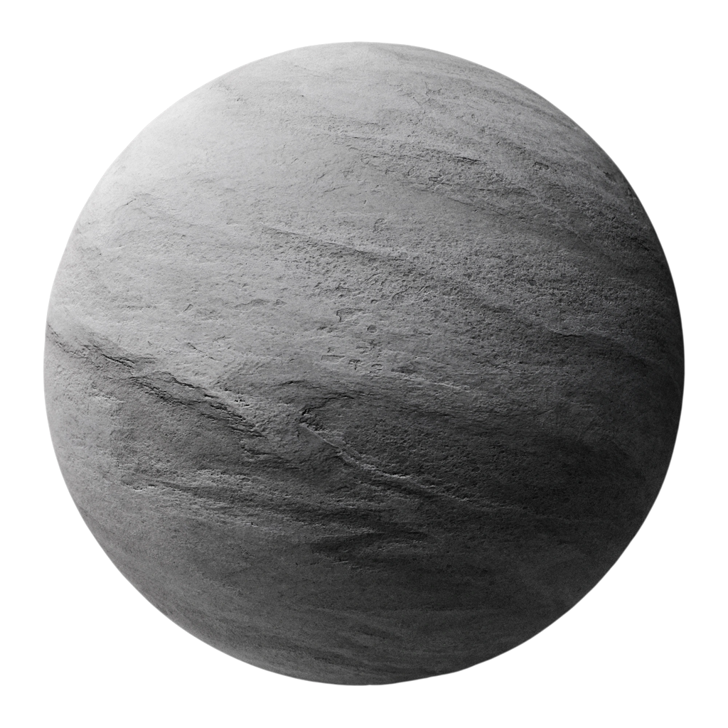 Dark Soapstone Unfinished PBR Texture - Sphere Swatch Preview | Superellipse