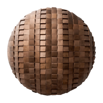 Oxidised Copper 3D Metal Panel PBR Texture - Sphere Swatch Preview | Superellipse