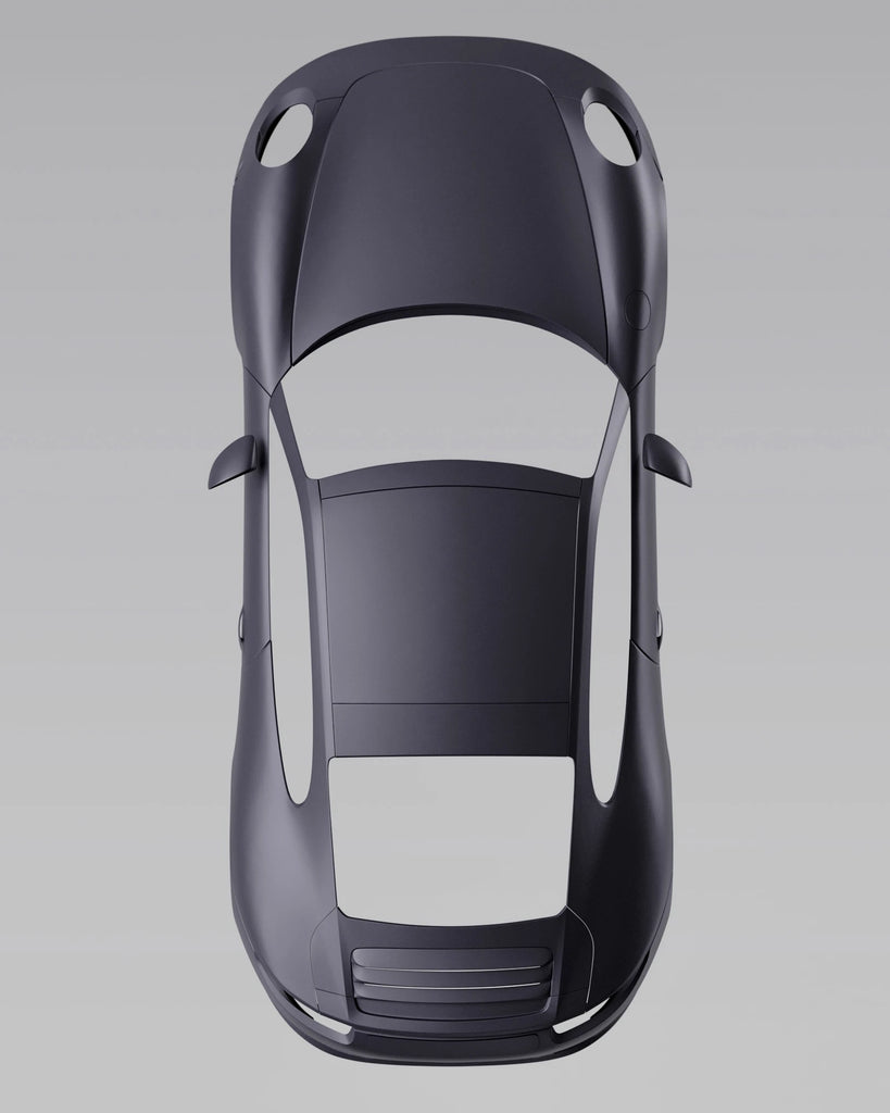 Muted Violet Metallic Satin Paint PBR Texture - Example Scene Visualization | Superellipse