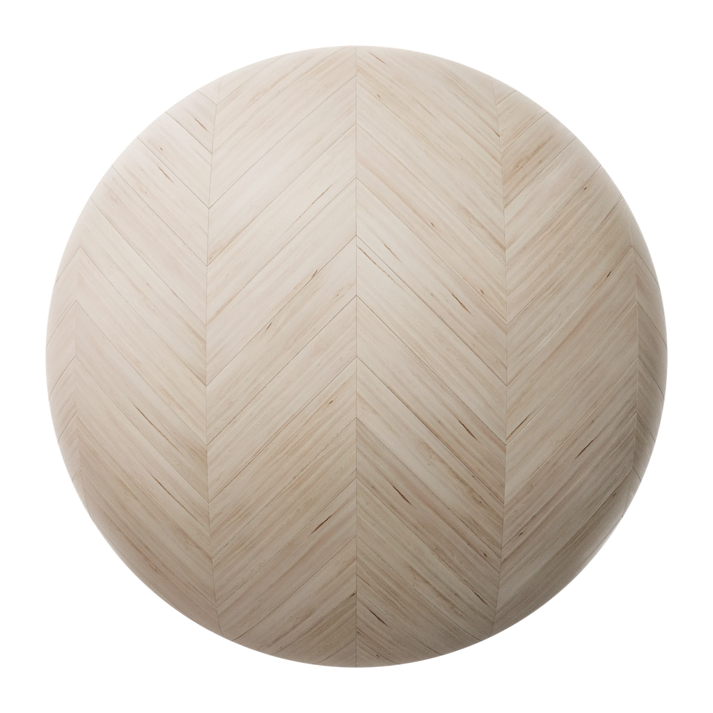 Douglas Fir Chevron Wood Floor PBR Texture - Sphere Swatch Preview | Superellipse