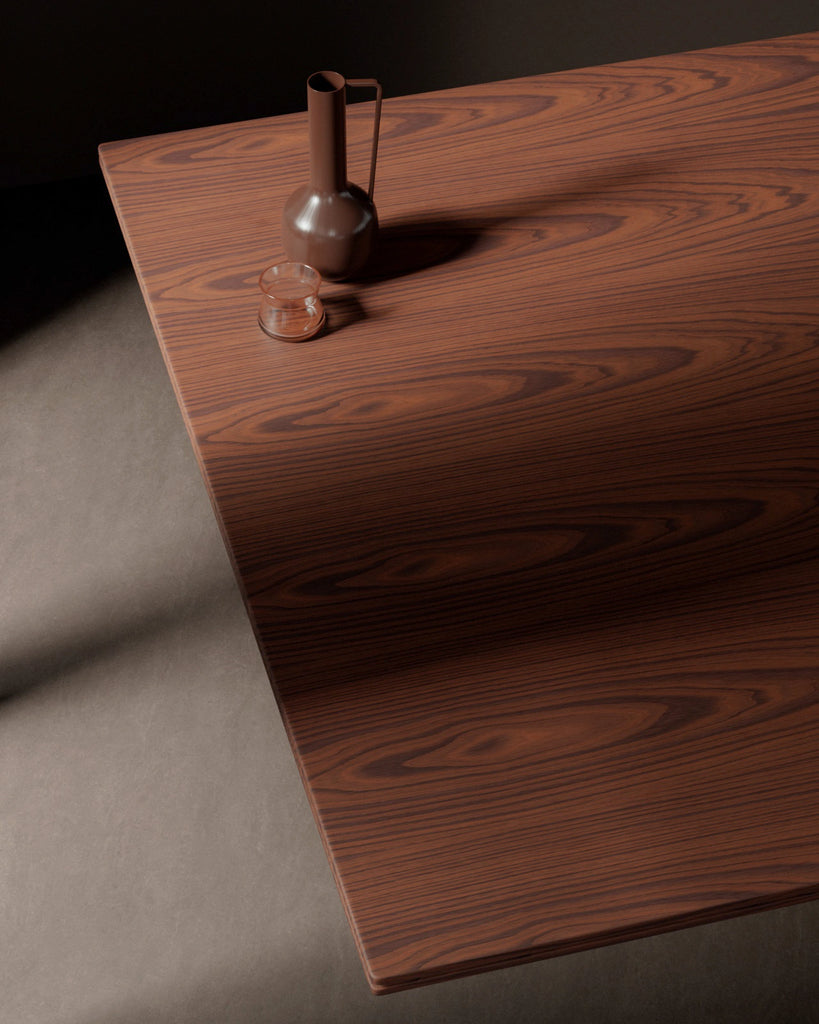 Rosewood Slip Matched Oiled Veneer Wood 02 PBR Texture - Example Scene Visualization | Superellipse