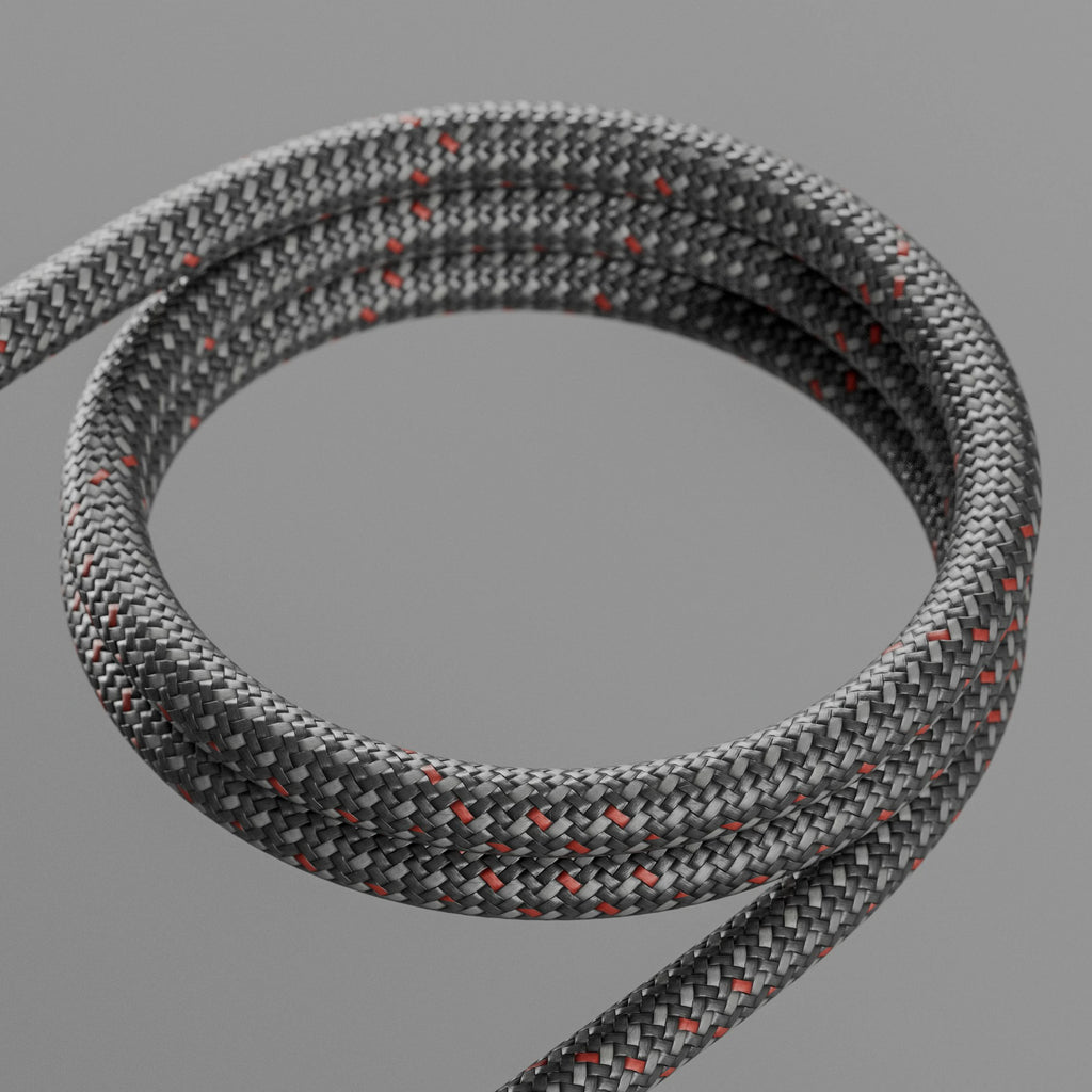 Carbon Tech Red Braided Cord PBR Texture - Example Scene Visualization | Superellipse