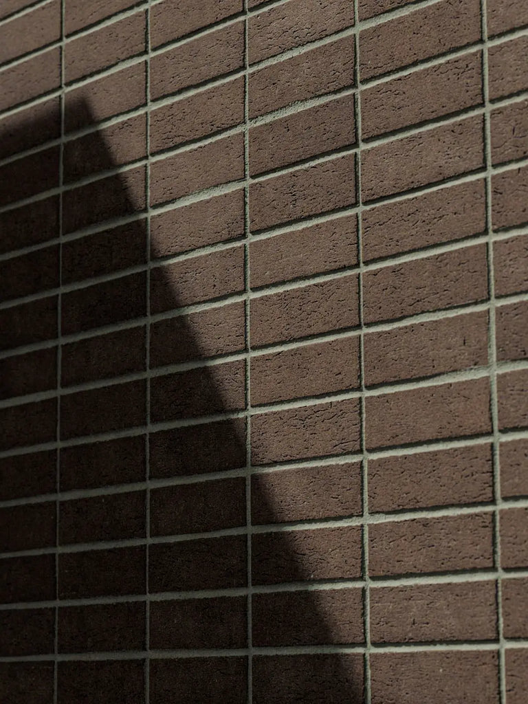 Burnt Hazel Dragfaced Stack Bond Brick PBR Texture - Example Scene Visualization | Superellipse