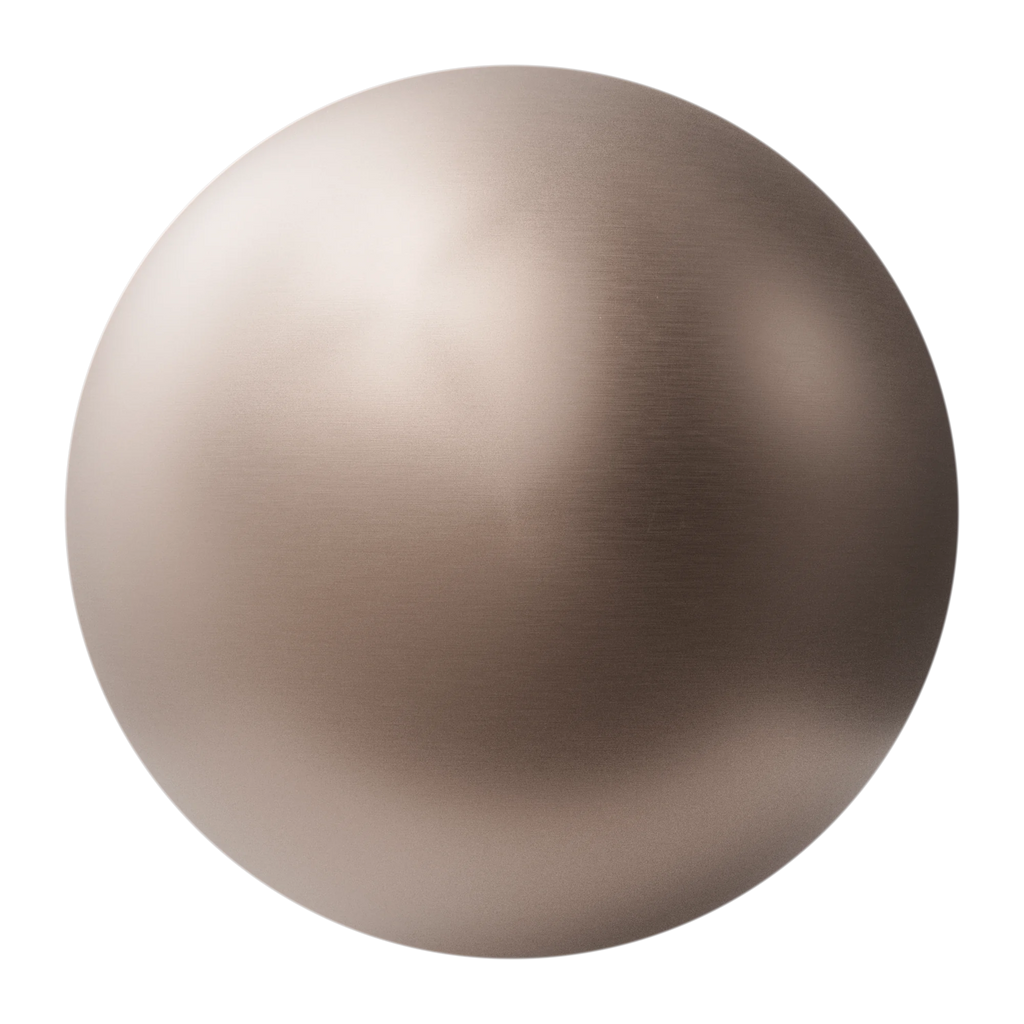 Rough Brushed Copper Metal PBR Texture - Sphere Swatch Preview | Superellipse