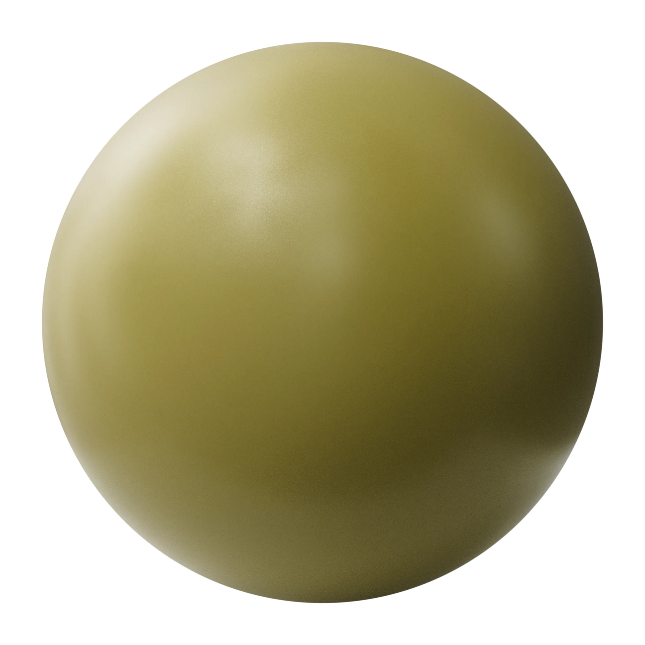 Winter Moss Green Satin Finish Plastic PBR Texture - Sphere Swatch Preview | Superellipse