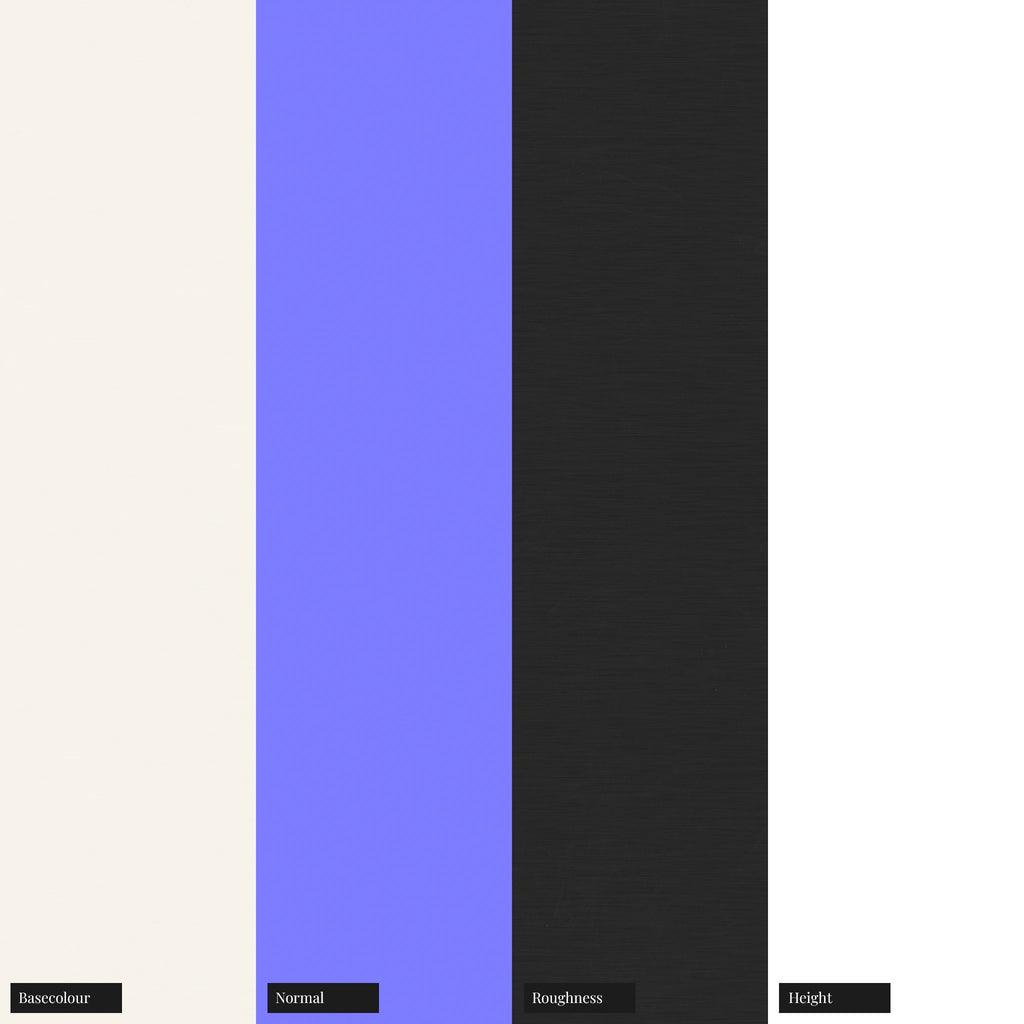 Fine Linear Brushed Silver Metal PBR Texture - Example Scene Visualization | Superellipse