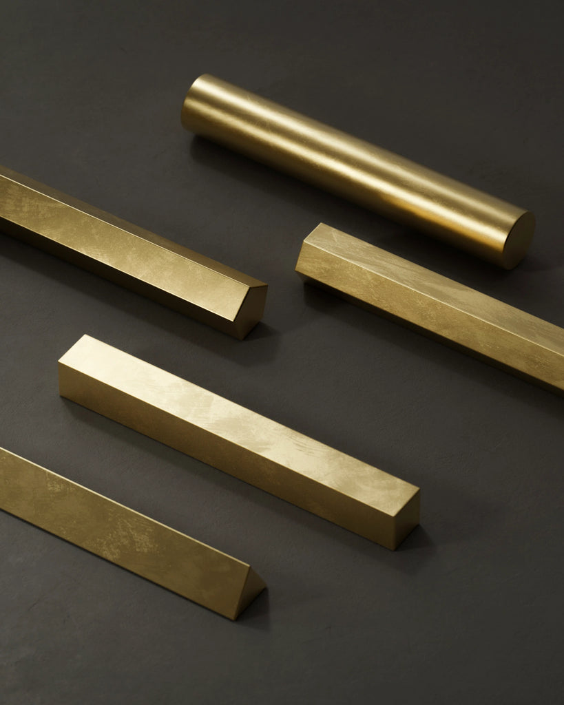 Hand Finished Brushed Gold Metal PBR Texture - Example Scene Visualization | Superellipse