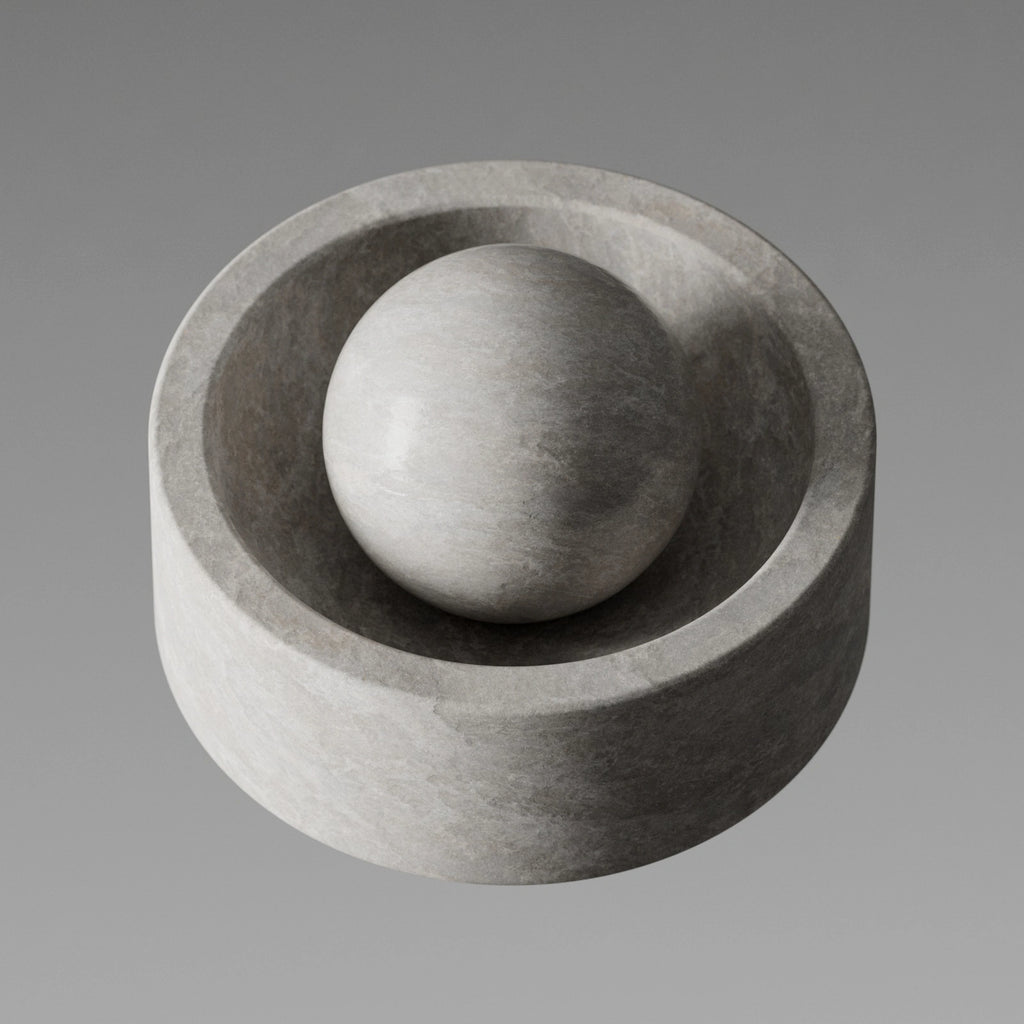 Light Grey Limestone Slab PBR Texture - Example Scene Visualization | Superellipse