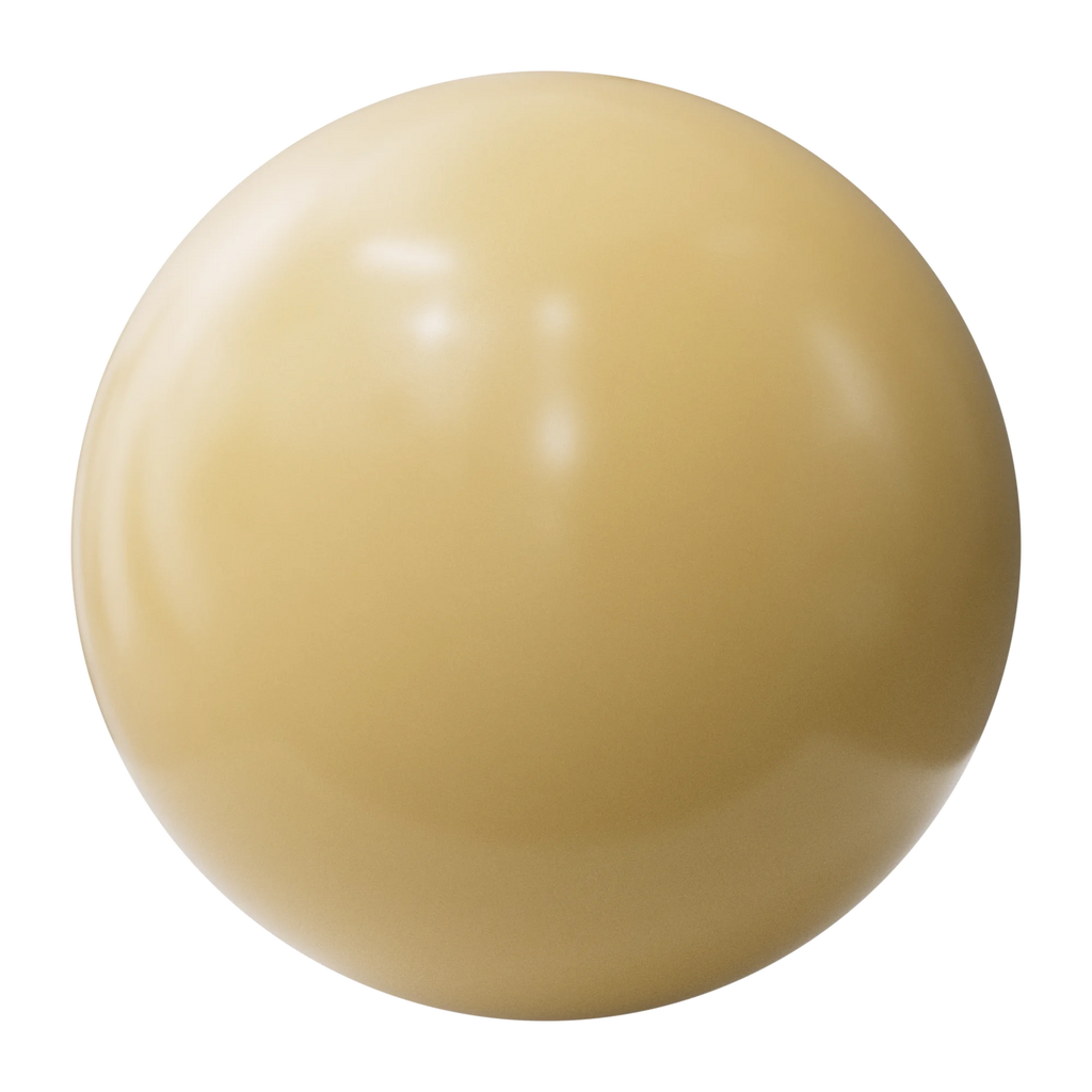 Cane Beige Gloss Finish Plastic PBR Texture - Sphere Swatch Preview | Superellipse